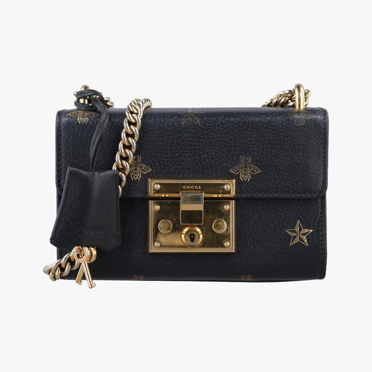 Gucci Padlock Black Leather