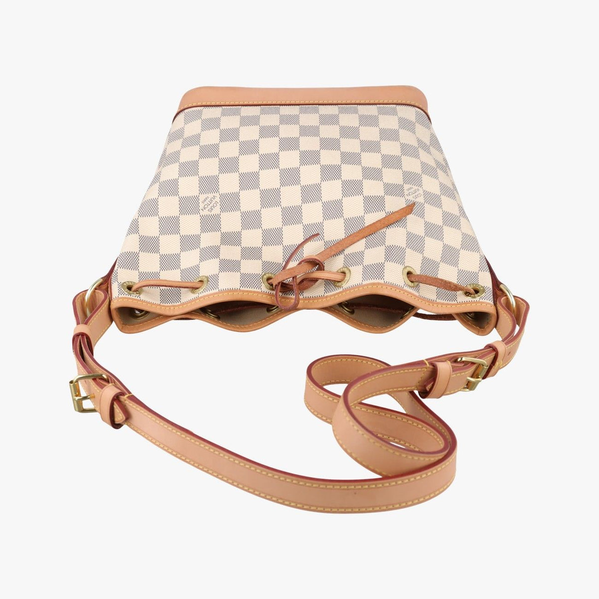 Louis Vuitton Noe BB Azur Damier Canvas Bucket Bag — view 8