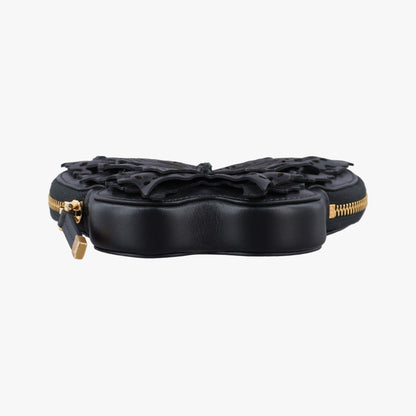 Dior 30 Montaigne Butterfly Stroke Black Lambskin Handbag — view 3
