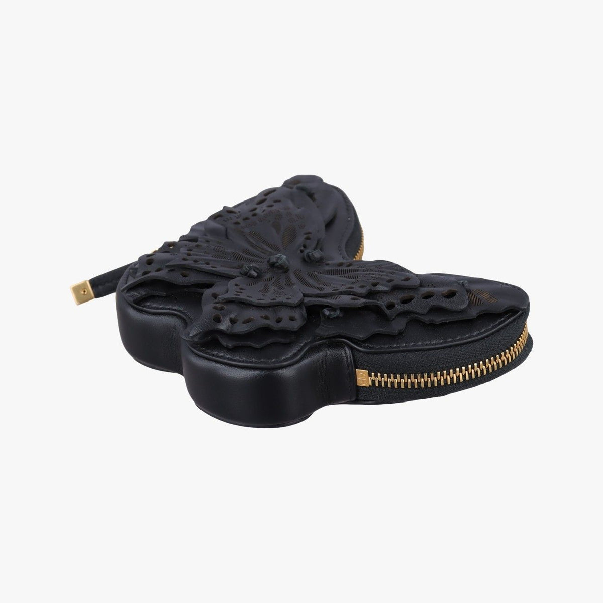 Dior 30 Montaigne Butterfly Stroke Black Lambskin Handbag — view 4