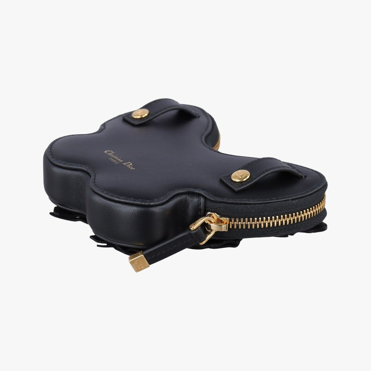 Dior 30 Montaigne Butterfly Stroke Black Lambskin Handbag — view 6