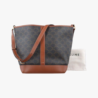 Celine Medium Bucket Brown Leather