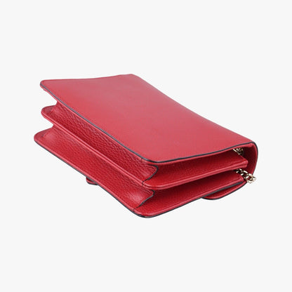 Gucci Interlocking G Red Leather — view 6