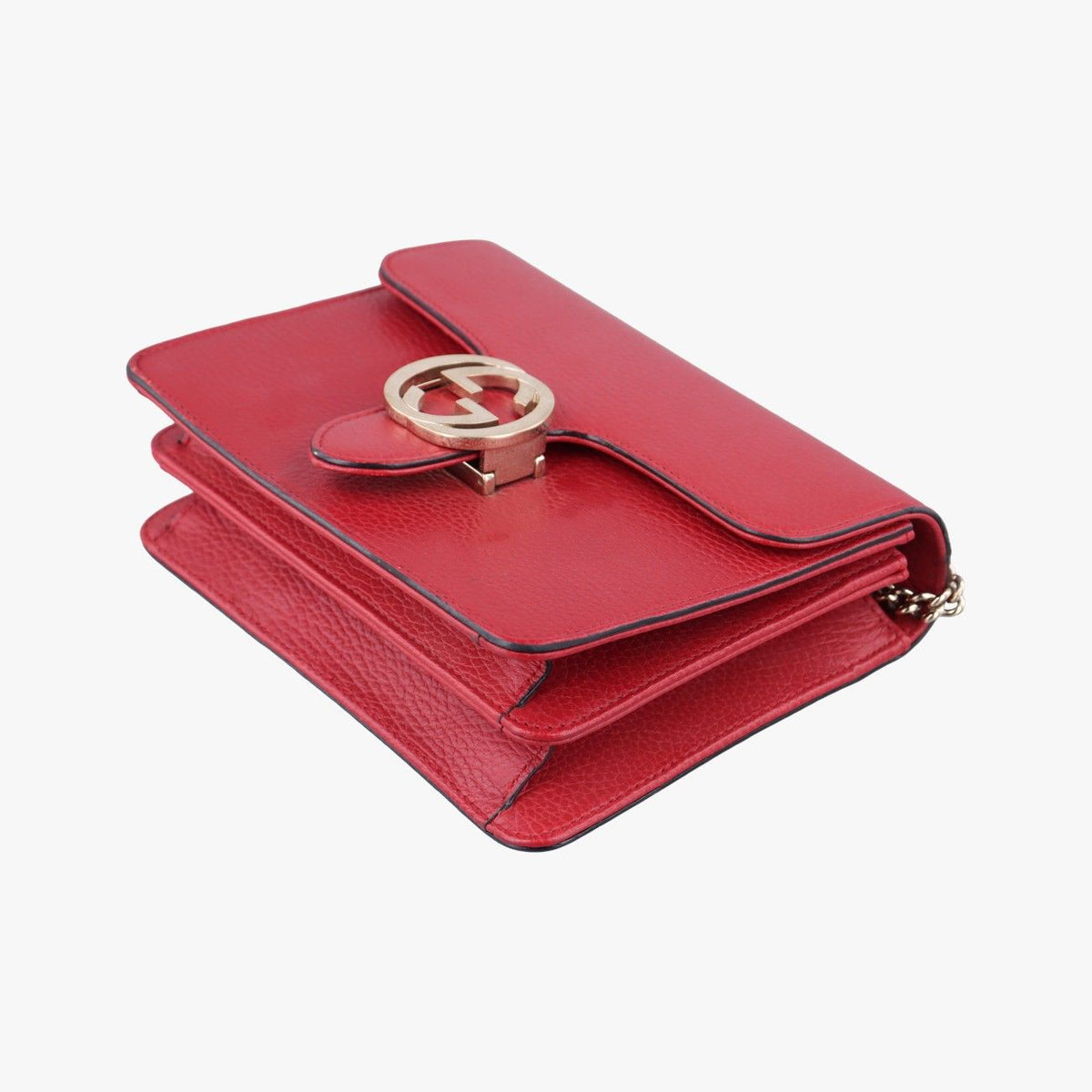 Gucci Interlocking G Red Leather — view 4