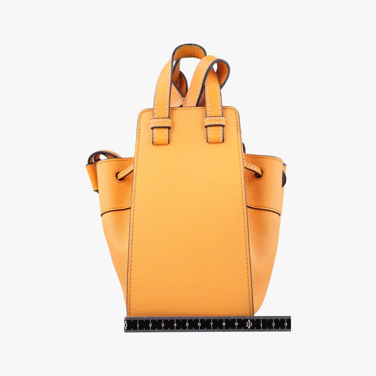 Loewe Hammock Mini Orange Leather Shoulder Bag — view 2