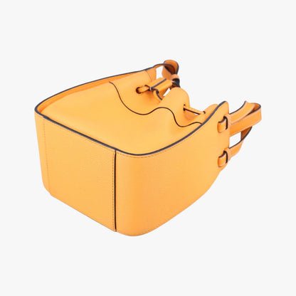 Loewe Hammock Mini Orange Leather Shoulder Bag — view 6
