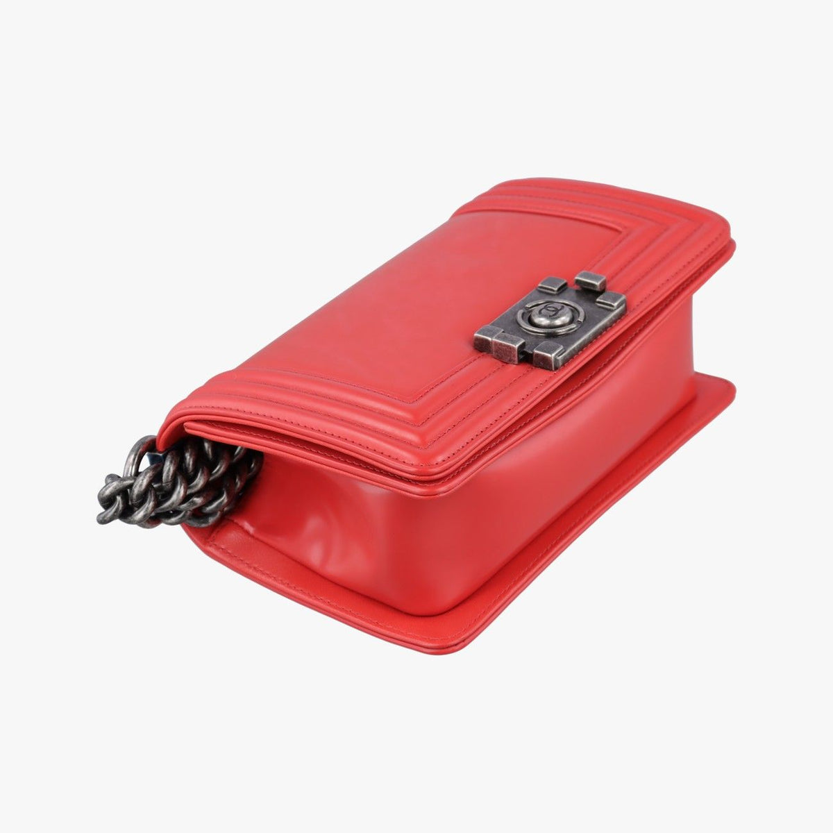 Chanel Boy Red Leather — view 5