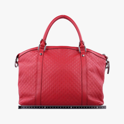 Gucci GG Charm Dome Red Leather Keychain — view 2