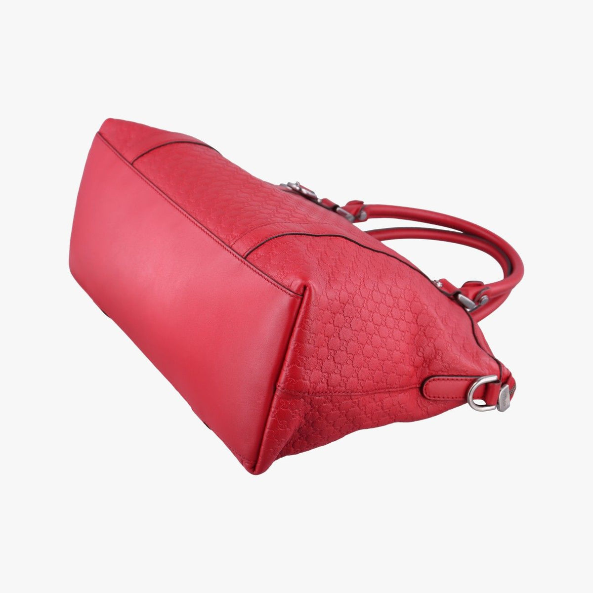 Gucci GG Charm Dome Red Leather Keychain — view 4