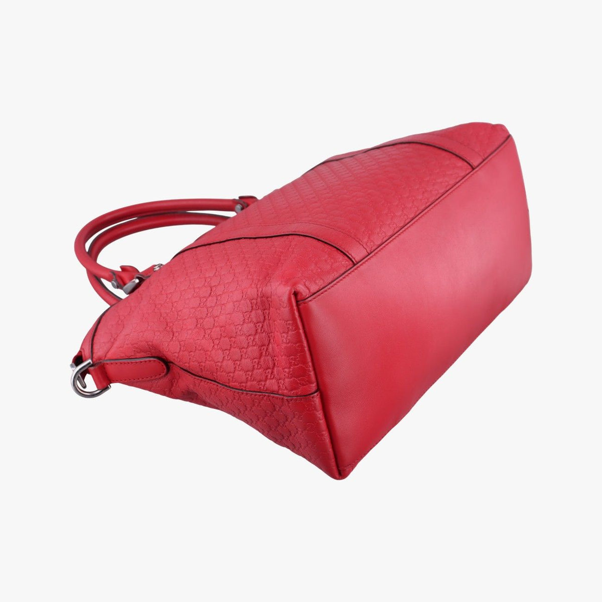 Gucci GG Charm Dome Red Leather Keychain — view 7