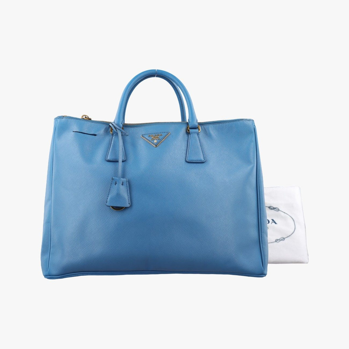 Prada Galleria Blue Saffiano Leather