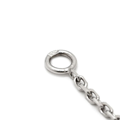 Van Cleef & Arpels Necklace Vintage Alhambra Blue Gray White Gold 18k Chalcedony — view 5
