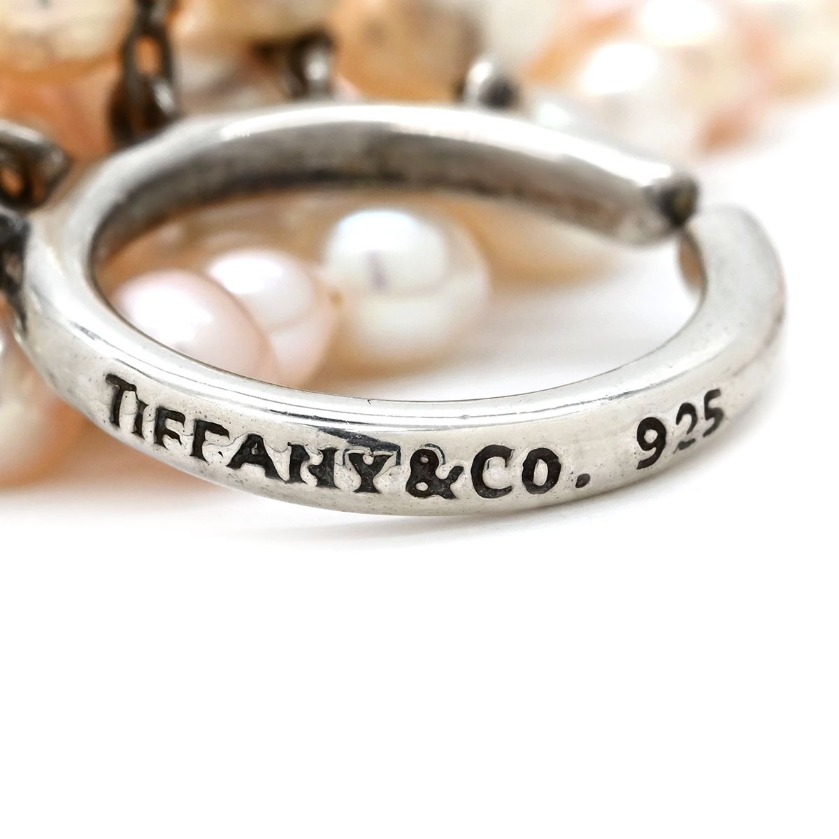 Tiffany & Co Necklace Torsade Pearl White Pink Silver HardWear Paloma Picasso — view 7