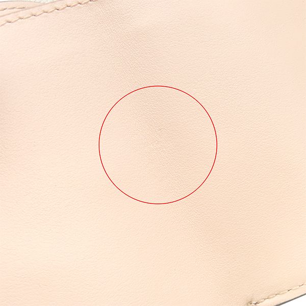 Fendi Trifold Wallet Micro Calfskin Pink Gold Logo Compact Coin Purse — view 6