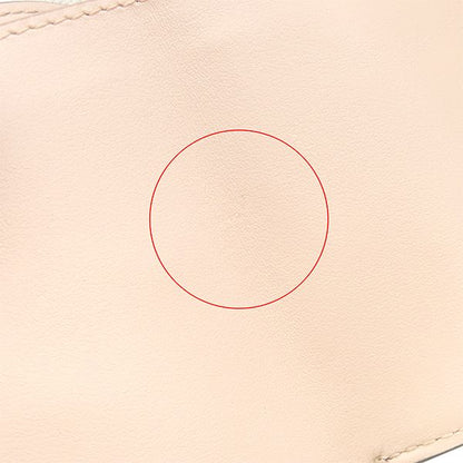 Fendi Trifold Wallet Micro Calfskin Pink Gold Logo Compact Coin Purse — view 6