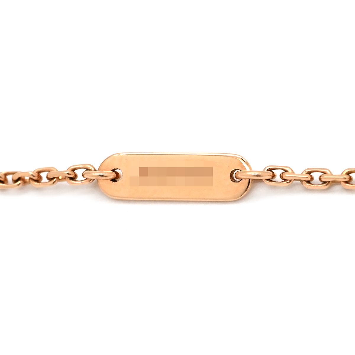 Van Cleef & Arpels Necklace Vintage Alhambra Pink Rose Gold Sable Diamond — view 8
