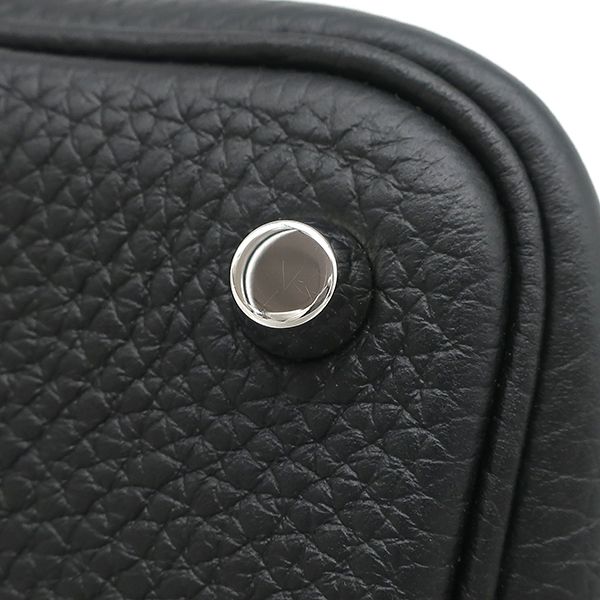 Hermes Handbag Picotin Lock 18 PM Taurillon Clemence Black Silver — view 6