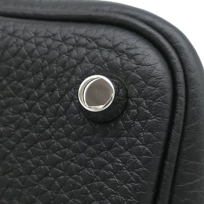 Hermes Handbag Picotin Lock 18 PM Taurillon Clemence Black Silver — view 6