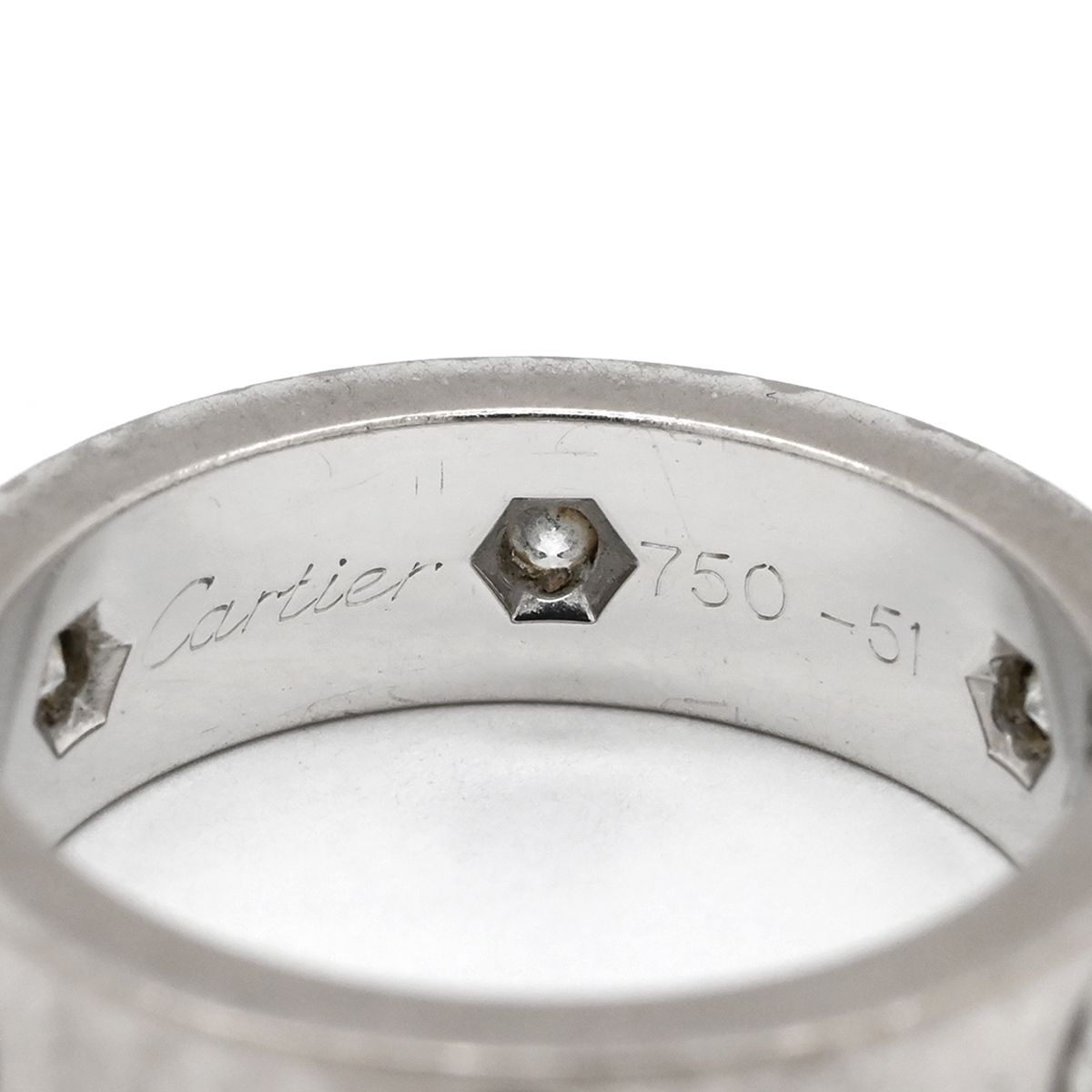 Cartier Ring Love Full Diamond White Gold — view 7