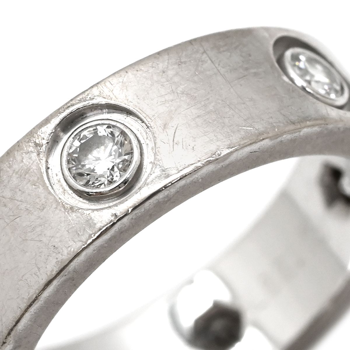 Cartier Ring Love Full Diamond White Gold — view 3