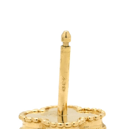 Van Cleef & Arpels Earrings Sweet Alhambra Pearl White Yellow Gold 18 — view 3