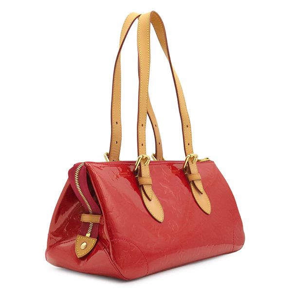 Louis Vuitton Shoulder Bag Rosewood Avenue Monogram Vernis Pomme D'amour Gold — view 2