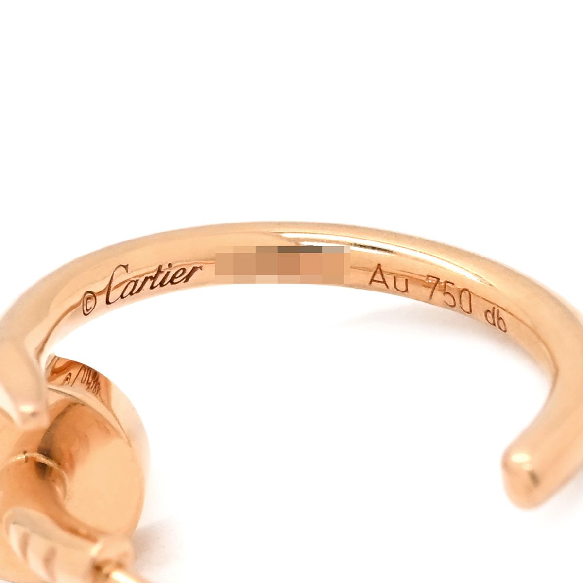 Cartier Earrings Juste un Clou SM Pink Gold PG Hoop — view 6