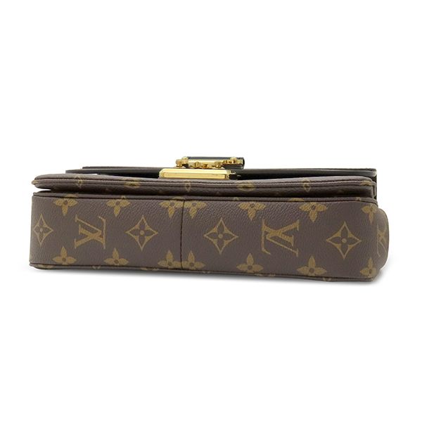 Louis Vuitton Shoulder Bag Sac Malso Monogram Canvas Leather Noir Gold Chain — view 3