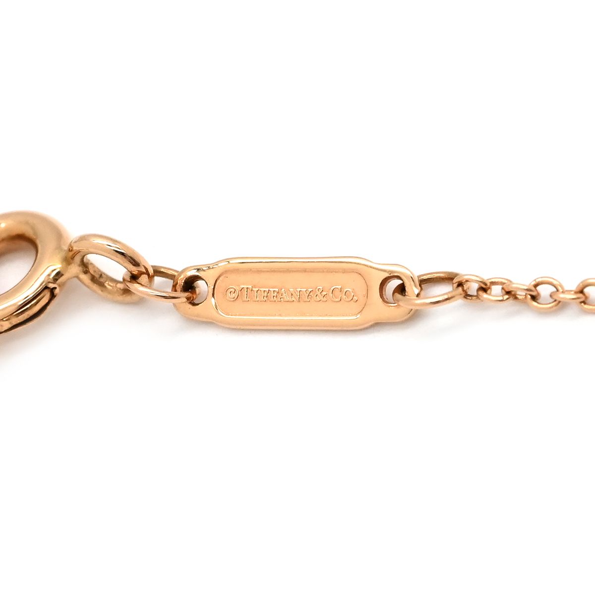 Tiffany & Co Necklace T Smile Mini Diamond Rose Gold Pink T&Co 18k — view 6