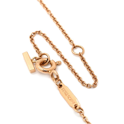 Tiffany & Co Necklace T Smile Mini Diamond Rose Gold Pink T&Co 18k — view 4