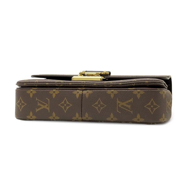 Louis Vuitton Shoulder Bag Sac Malso Monogram Canvas Leather Noir Gold Chain — view 3