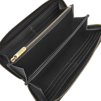 Louis Vuitton Wallet Zippy Monogram Mahina Noir Gold Black Zip Around — view 7