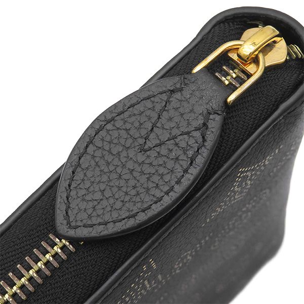 Louis Vuitton Wallet Zippy Monogram Mahina Noir Gold Black Zip Around — view 6