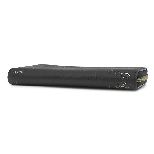 Louis Vuitton Wallet Zippy Monogram Mahina Noir Gold Black Zip Around — view 3