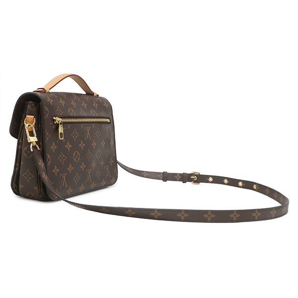 Louis Vuitton 2-Way Bag Pochette Metis MM Monogram Canvas Gold Brown Shoulder — view 2