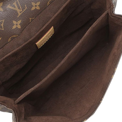 Louis Vuitton 2-Way Bag Pochette Metis MM Monogram Canvas Gold Brown Shoulder — view 8