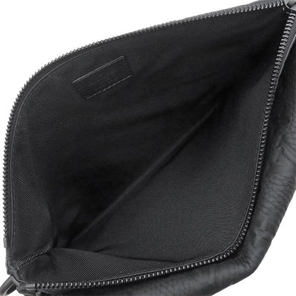 Louis Vuitton Clutch S Lock Pochette Leather Monogram Shadow Black Second — view 7