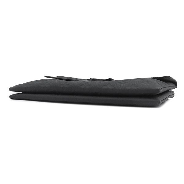 Louis Vuitton Clutch S Lock Pochette Leather Monogram Shadow Black Second — view 3