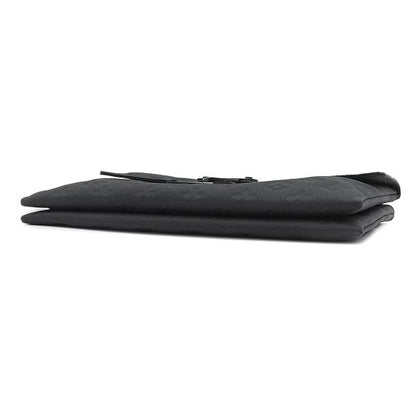 Louis Vuitton Clutch S Lock Pochette Leather Monogram Shadow Black Second — view 3