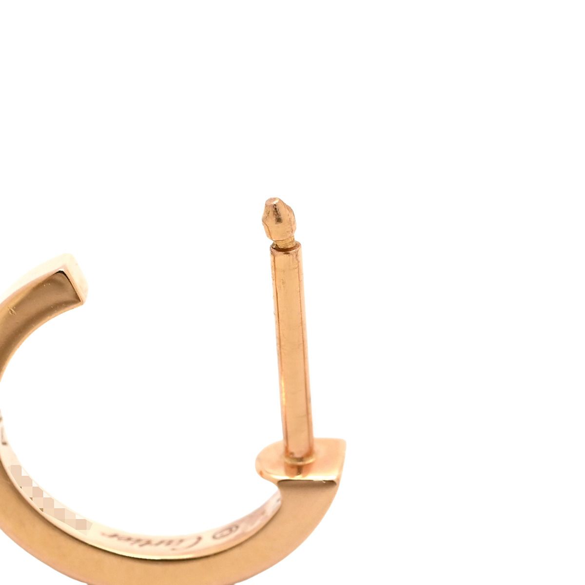 Cartier Earrings Love Hoop SM Pink Gold Mini PG RG — view 4