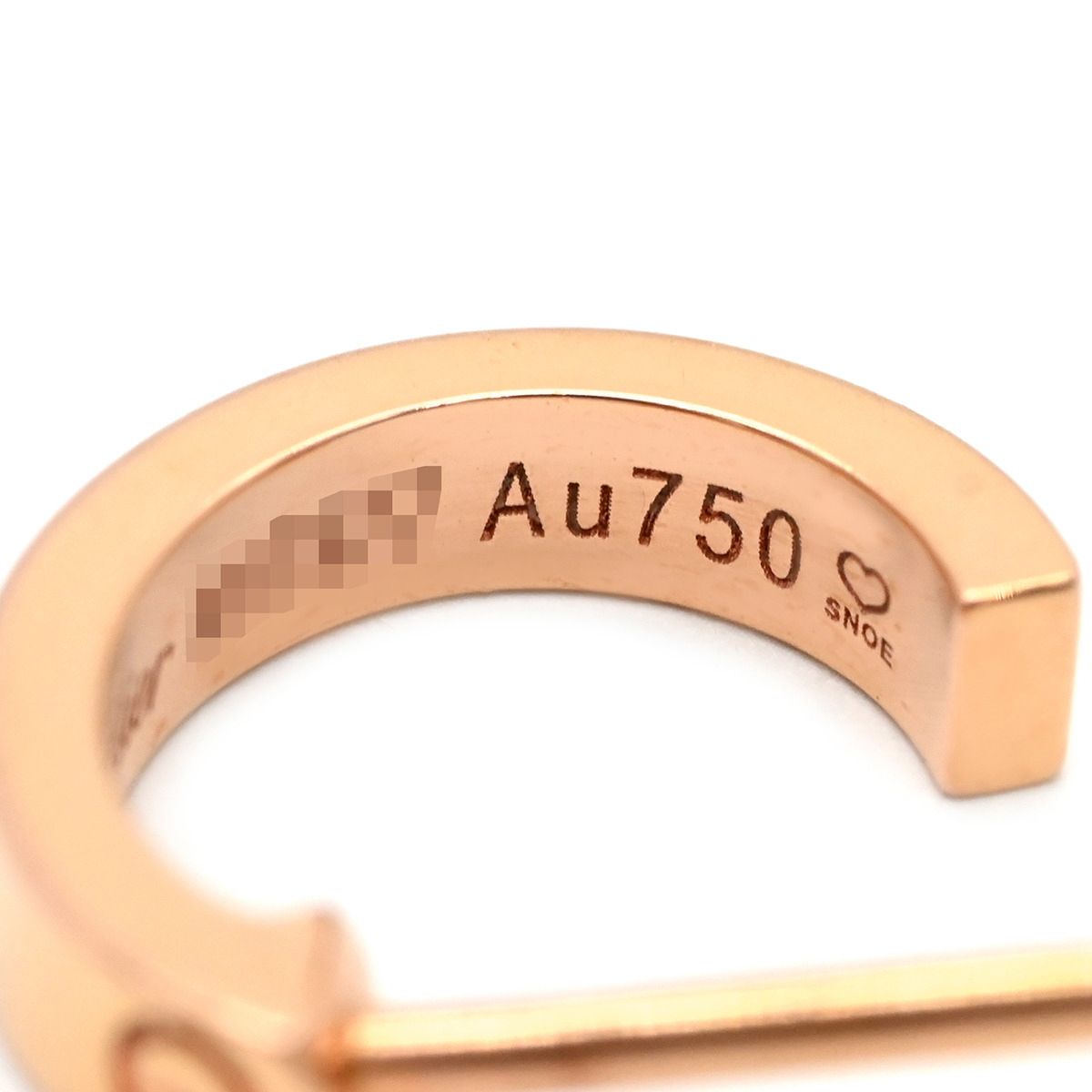 Cartier Earrings Love Hoop SM Pink Gold Mini PG RG — view 6