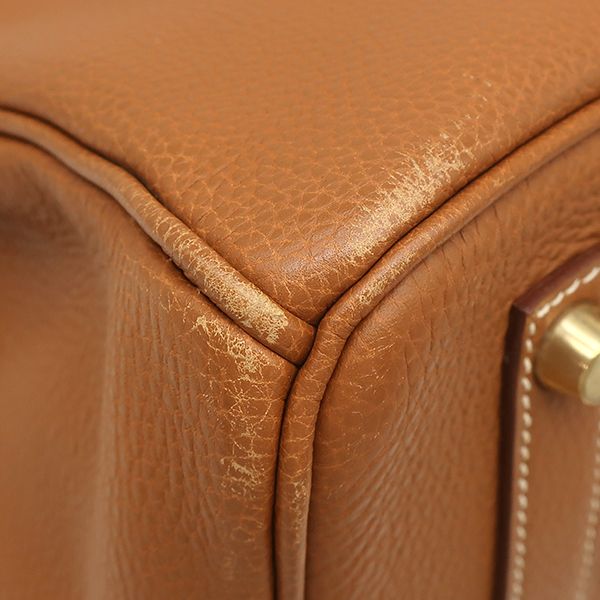 Hermes Handbag Birkin 35 Togo Gold Brown — view 4
