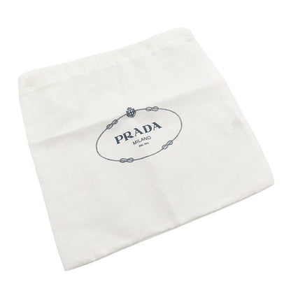 Prada Shoulder Strap 132 Nylon Leather Black Silver Handbag — view 6