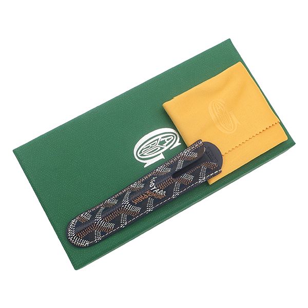 Goyard Ballpoint Pen Clamcy Travel Rollerball Pen Lacquer Solid Silver — view 7