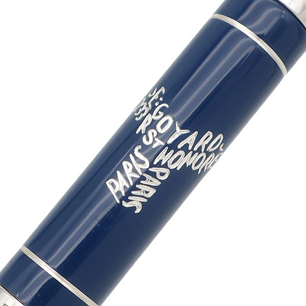Goyard Ballpoint Pen Clamcy Travel Rollerball Pen Lacquer Solid Silver — view 4