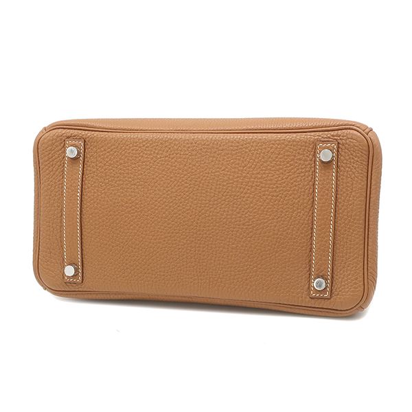 Hermes Handbag Birkin 30 Togo Gold Silver Brown — view 3