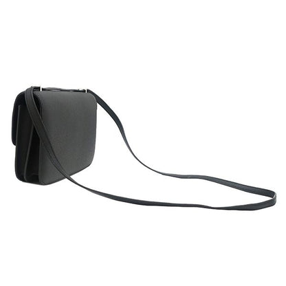 Hermes Shoulder Bag Constance Elan Veau Epsom Black Silver PO — view 2