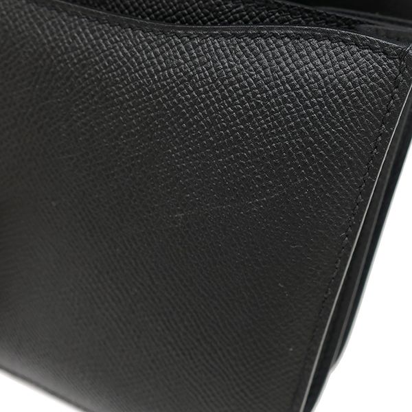 Hermes Shoulder Bag Constance Elan Veau Epsom Black Silver PO — view 6