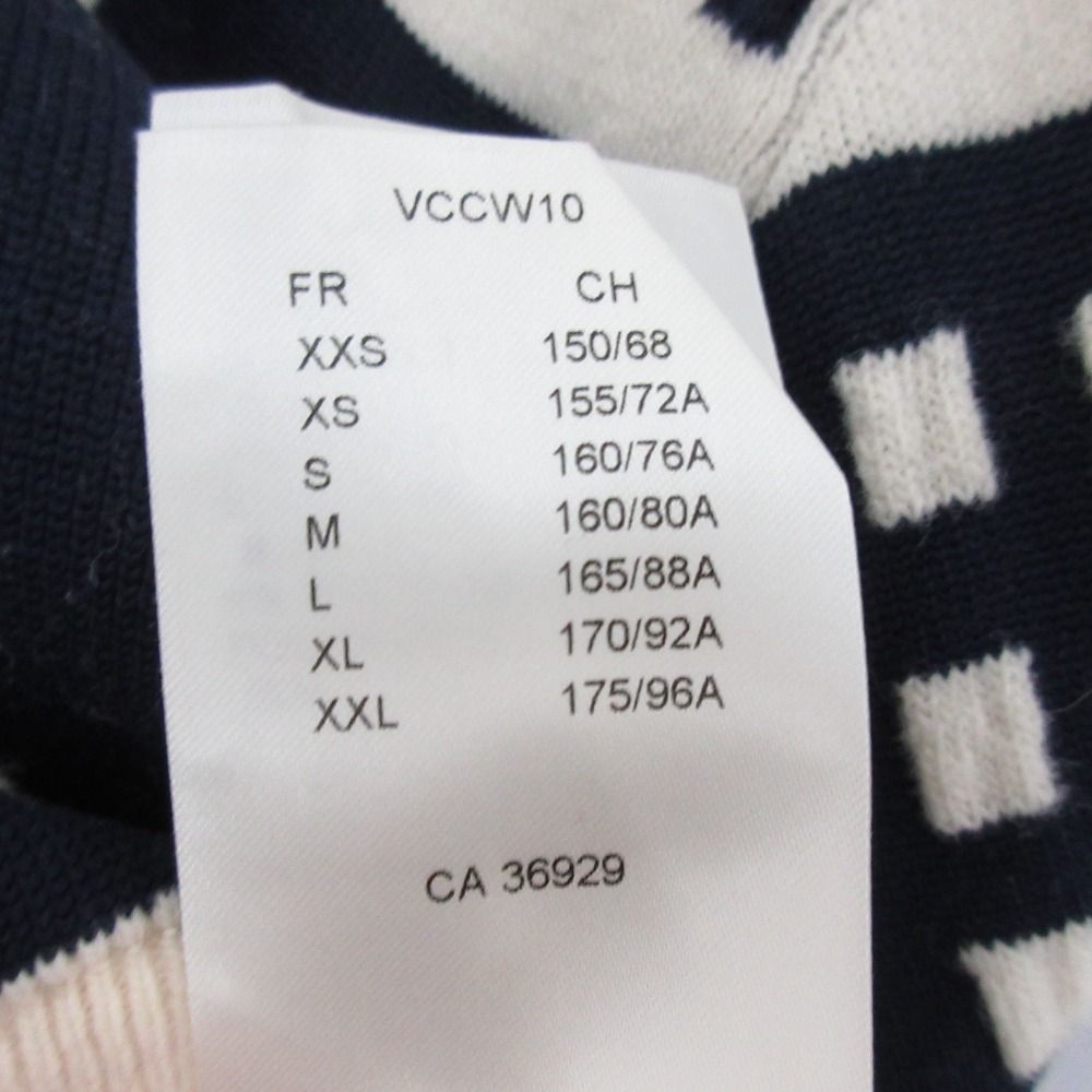 Louis Vuitton Signature Chunky Stripe Pullover Knit Navy Fall Winter Sweater M — view 7