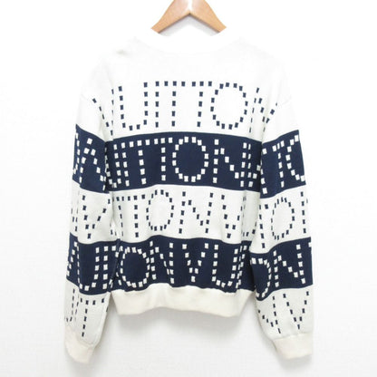 Louis Vuitton Signature Chunky Stripe Pullover Knit Navy Fall Winter Sweater M — view 2